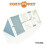COZY PET Triangular Rabbit Hutch Cozy Pet Blue Guinea Pig Hutches Ferret Runs RH05BL 9