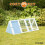 COZY PET Triangular Rabbit Hutch Cozy Pet Blue Guinea Pig Hutches Ferret Runs RH05BL 5