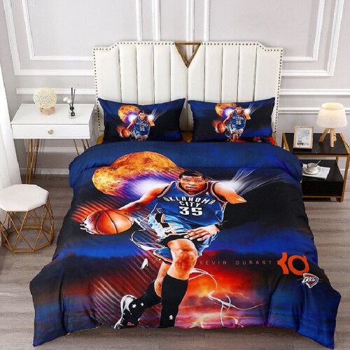 King 240x220cm 10 NBA Basketball Star 3D Bedding Single Double Down Children s Quilt Cover Set on OnBuy