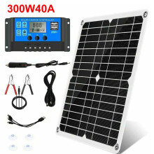 300W Solar Panel Kit 12V Solar Battery Charger