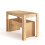 Living And Home (Wood) Modern Dining Room Table and Benches Set 3 Piece 3