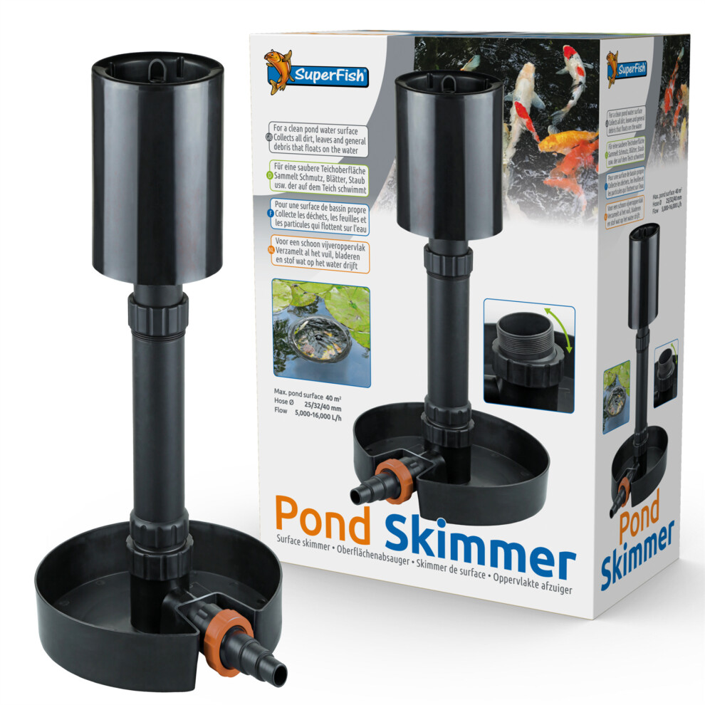 Superfish Pond Skimmer (8000-16000Lph) Clear Leaves Dirt Algae from Pond Water