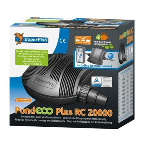 SuperFish Superfish Pond Eco Plus Remote Control Filter Pump 20000