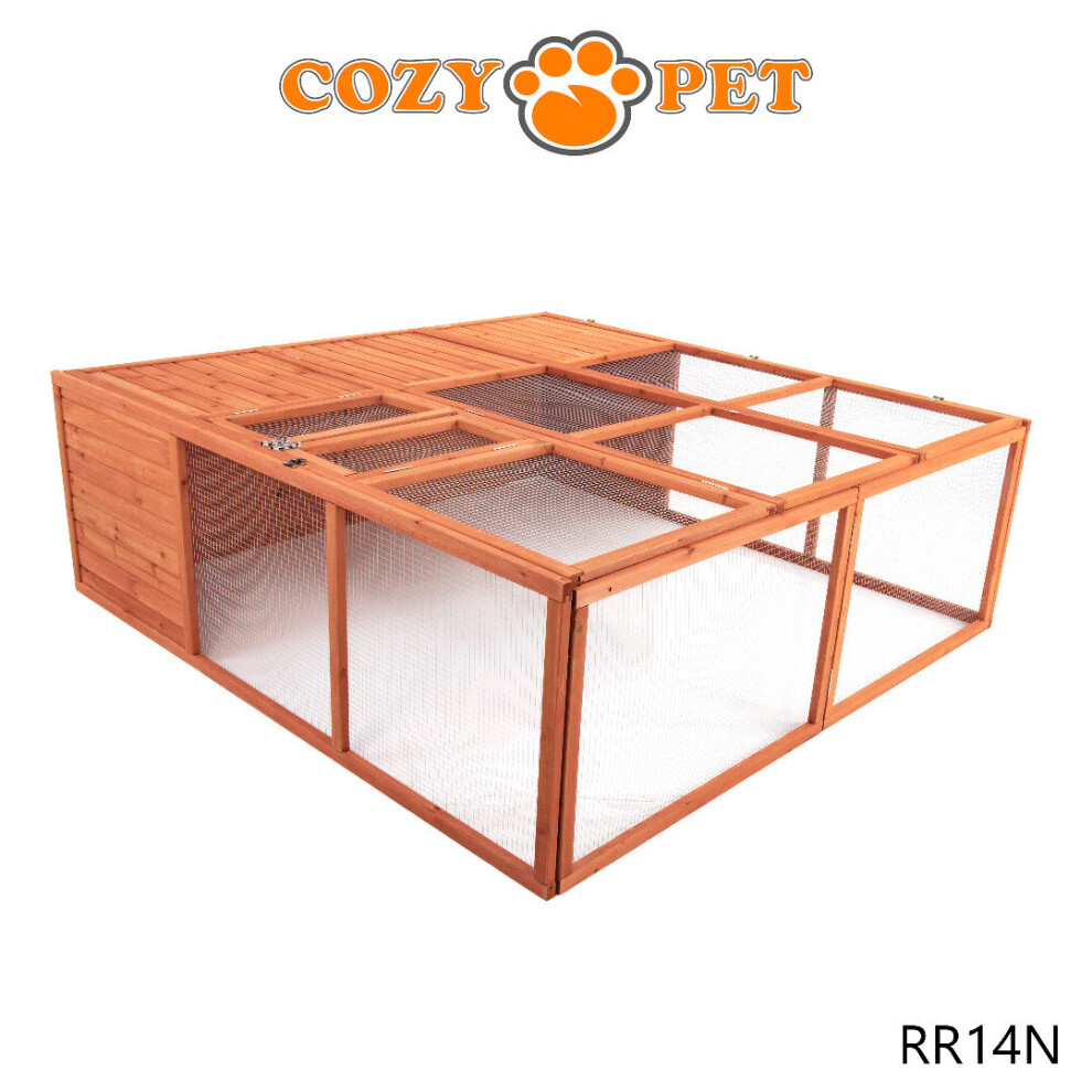 Rabbit Run Wooden XXL Cozy Pet Hutch Guinea Pig Tortoise Chicken RR14N