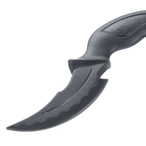 PLAYWELL BLACK POLYPROPYLENE "RHINOCEROS HORN" TRAINING KNIFE 1