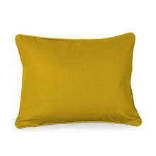 (14x18cm, Mustard) Rectangle/Oblong Hollow Fiber Cushion Pads, Inner insert Plump Scatter Pillows-For home Sofa Chair with Free 100% Cotton Plain dyed Cushion Covers