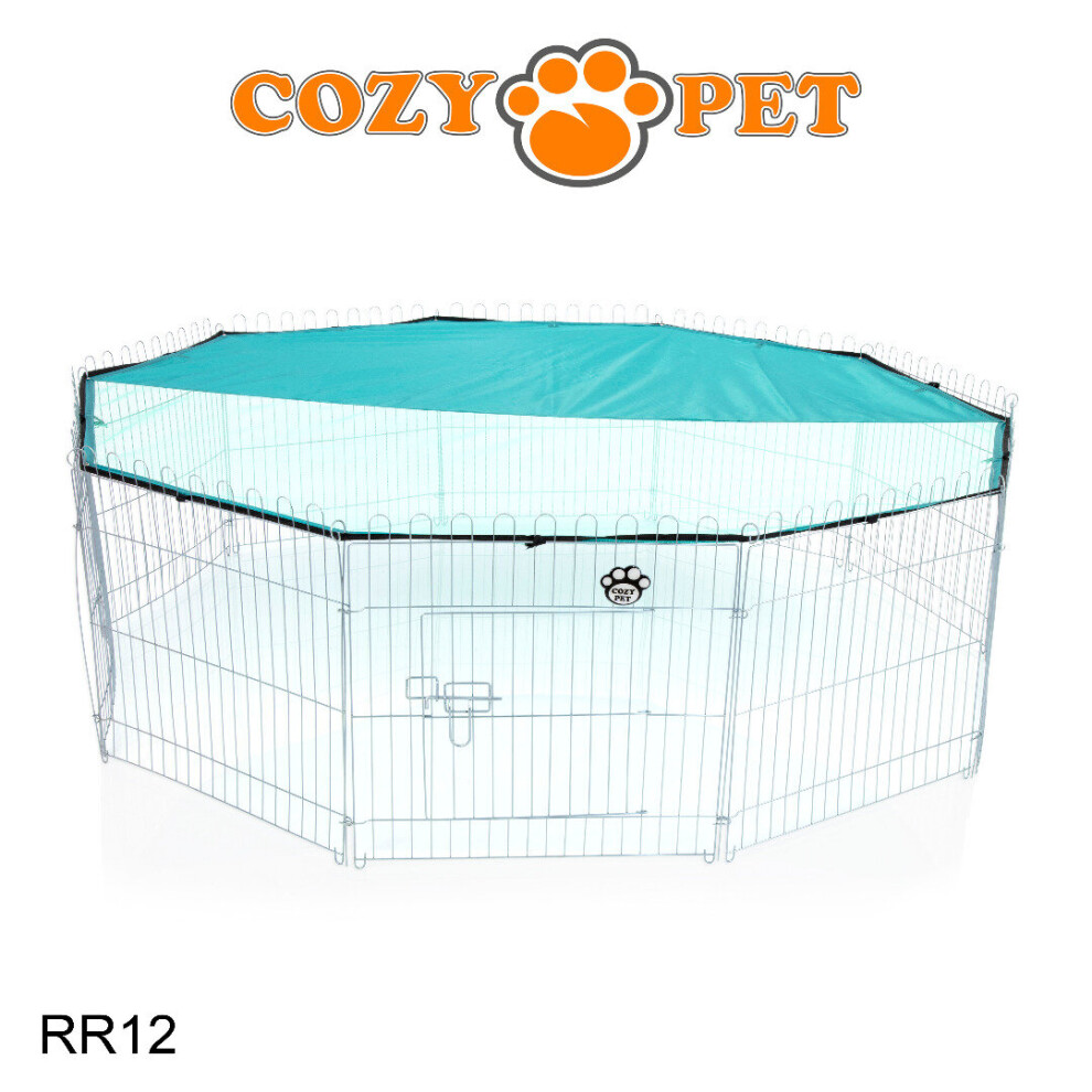 Rabbit Run 10 Sided Cozy Pet Play Pen Guinea Pig Playpen Puppy Cage Hutch RR12