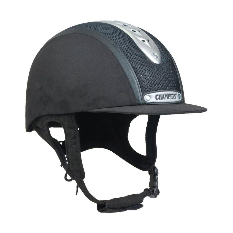 (Black, 7 3/4) Champion Evolution Puissance Riding Hat