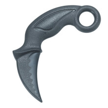 PLAYWELL BLACK POLYPROPYLENE COMBAT "KARAMBIT" TRAINING KNIFE