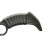 PLAYWELL BLACK POLYPROPYLENE DOUBLE "KARAMBIT" KNIFE - (E427) 3