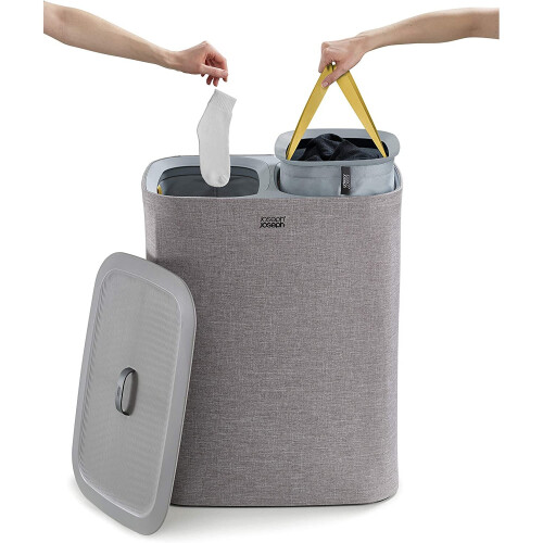 Joseph Joseph Cesto de roupa 90l cinza - Joseph Joseph 1