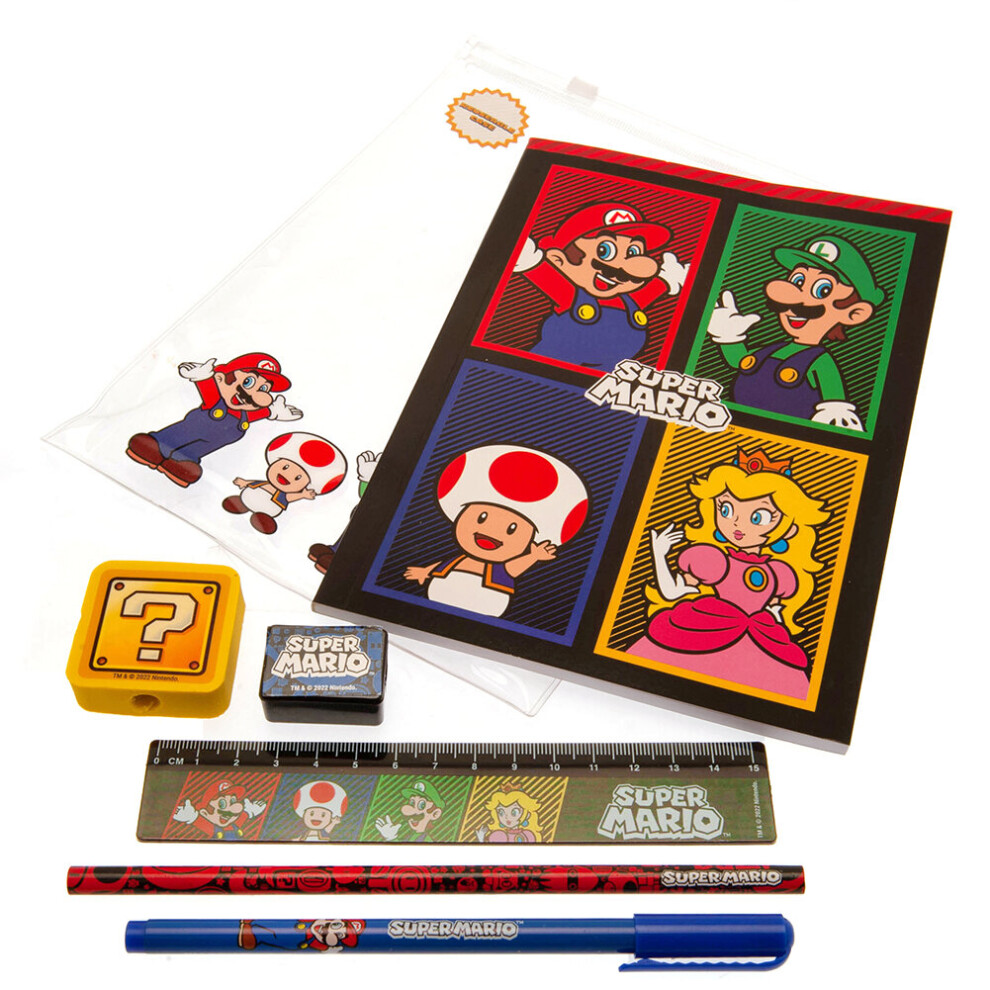 Super Mario Notebook Stationery Set