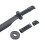 PLAYWELL BLACK POLYPROPYLENE CURVED SWORD - W214 3