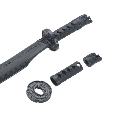 PLAYWELL BLACK POLYPROPYLENE CURVED SWORD - W214 2