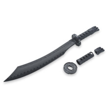 PLAYWELL BLACK POLYPROPYLENE CURVED SWORD - W214
