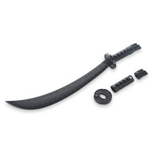 PLAYWELL BLACK POLYPROPYLENE CURVED SWORD - W215