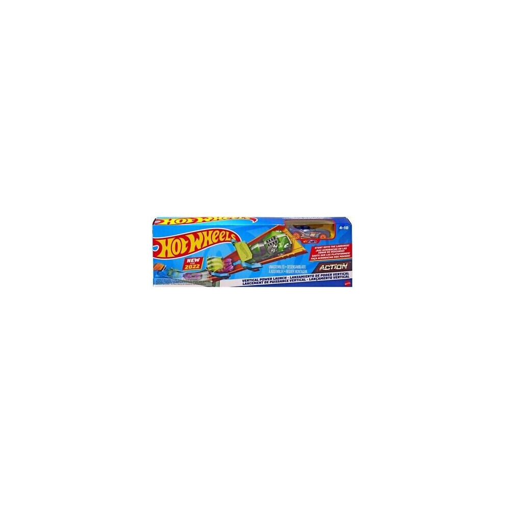 (Vertical Power Launch) Hot Wheels Action Classic Stunt Set Car With Track