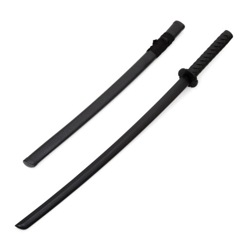 PLAYWELL BLACK POLYPROPYLENE FULL CONTACT BOKKEN WITH SCABBARD - 40"