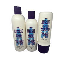 Aussie Miracle Moist Set, Shampoo, Conditioner, Deep Treatment