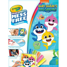 Crayola Color Wonder,Big Show Baby Shark Mess Free Foldalope, 24 pg