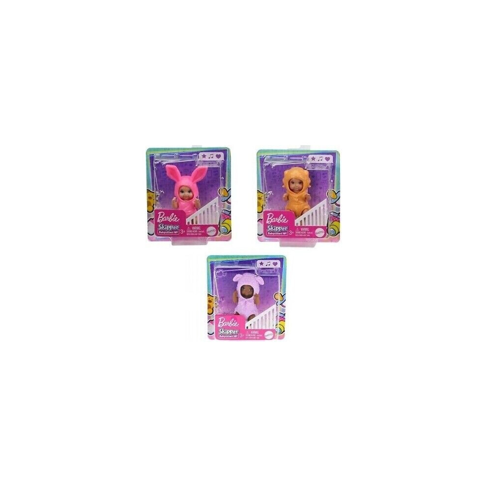 Mattel ( Doll) Barbie Skipper Babysitter Inc Baby Born Doll Purple