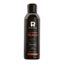 BYROKKO Shine Brown Premium Tanning Accelerator Peach Oil SPF6 (150 ml), Tan Accelerator for Sunbed & Outdoor Sun, Natural Ingredients. Almond Oil,