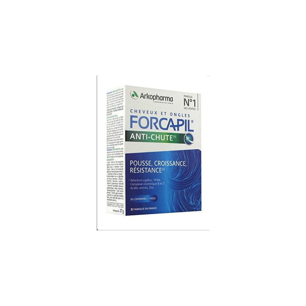 FORCAPIL - ANTI HAIR LOSS - HAIR ACTIV - ANTI CHUTE 30 Tablets - 1 Month Treatment