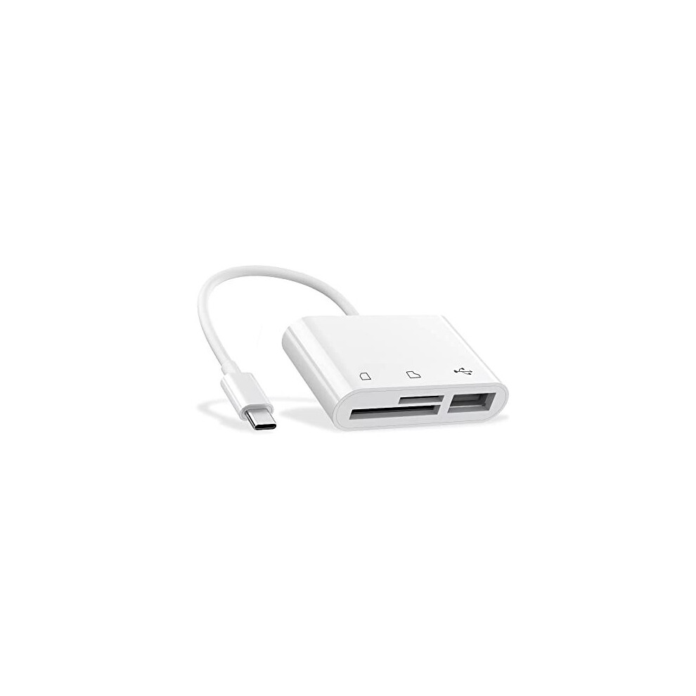 Usb C To Micro Sd Tf Memory Card Reader, Compatible With Ipad Pro, Macbook Pro/Air, Chromebook, 3-In-1 Usb Camera Card Reader Adapter For Xps, Galaxy 6957739605522