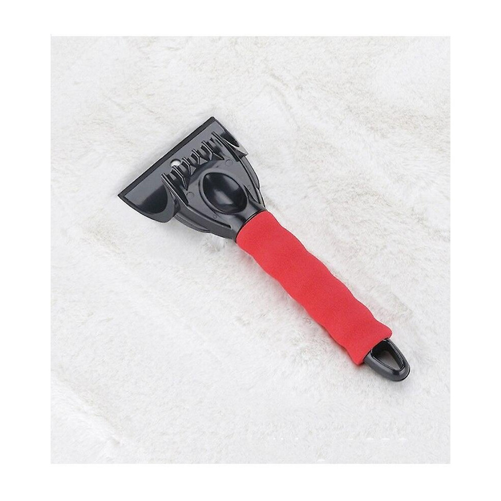 (Red) Ice Scraper Windshield Snow Removal Shovel Auto Car Windscreen Snow Frost Scraper Red 768664245143