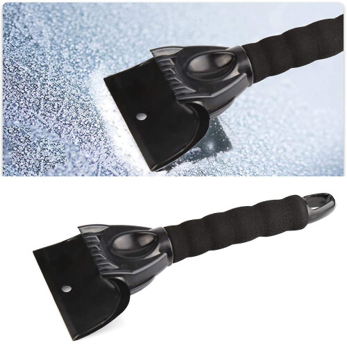 (Black) Ice Scraper Windshield Snow Removal Shovel Auto Car Windscreen Snow Frost Scraper