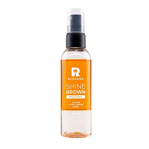 BYROKKO Shine Brown TwoPhase Super Tanning Spray (100 ml), Deep Tan