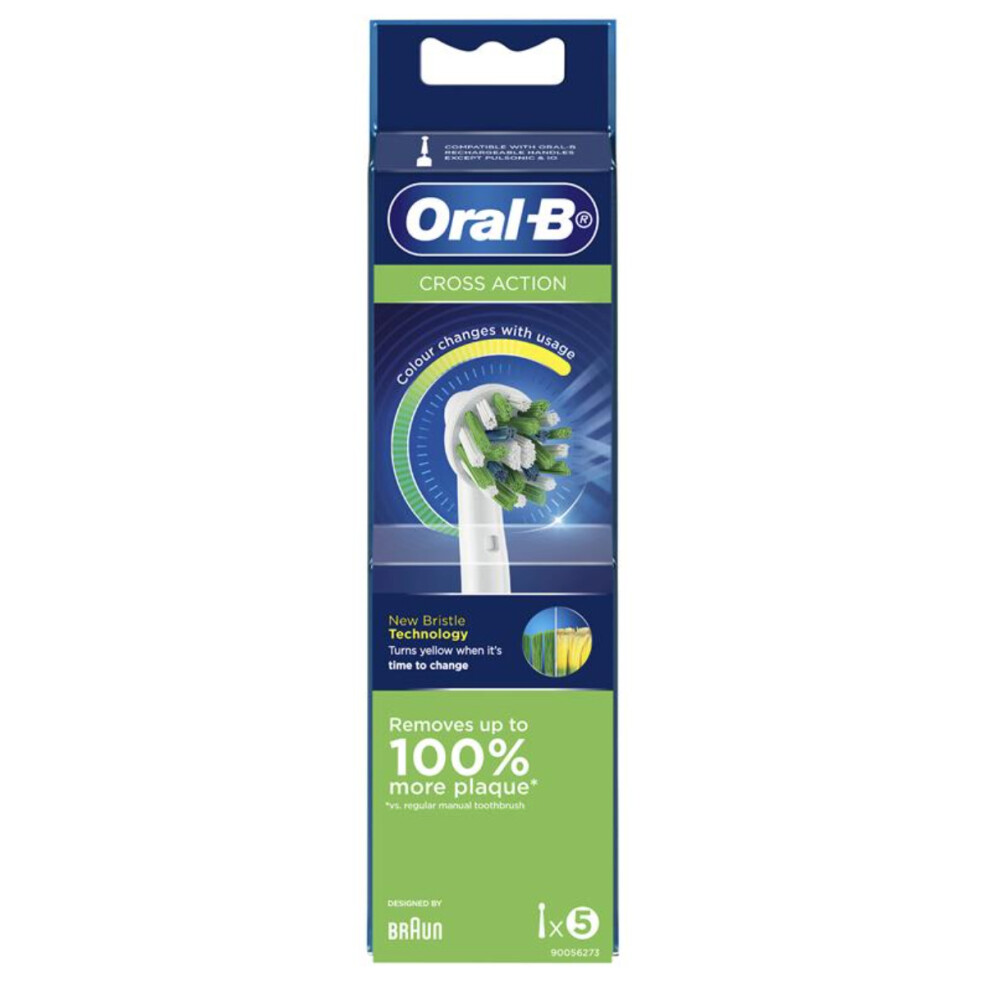Oral-B Oral B Power Toothbrush Cross Action Refills 5 Pack