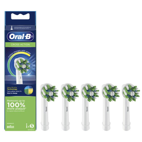 Oral-B Oral B Power Toothbrush Cross Action Refills 5 Pack 1
