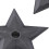 PLAYWELL BLACK POLYPROPYLENE FULL CONTACT NINJA STARS 3
