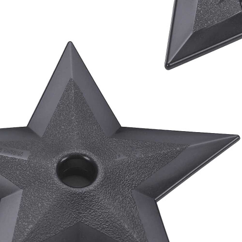 PLAYWELL BLACK POLYPROPYLENE FULL CONTACT NINJA STARS 2