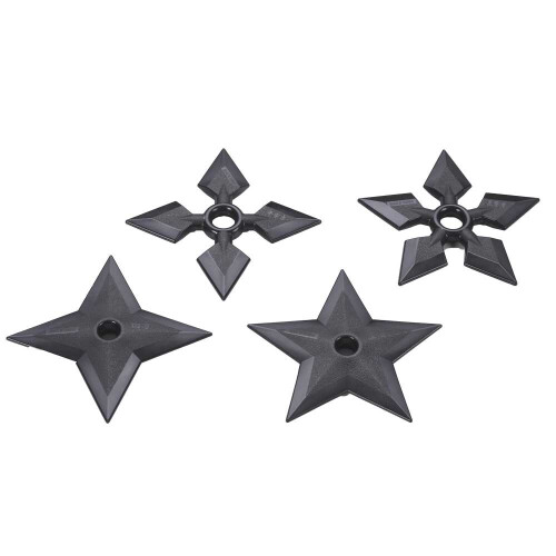 PLAYWELL BLACK POLYPROPYLENE FULL CONTACT NINJA STARS