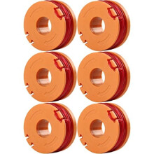 Odashen 6-Pack Trimmer Line Spools WX150 - Replacement for Worx McGregor MacAllister Qualcast MCT2X1825 CLGT18LG