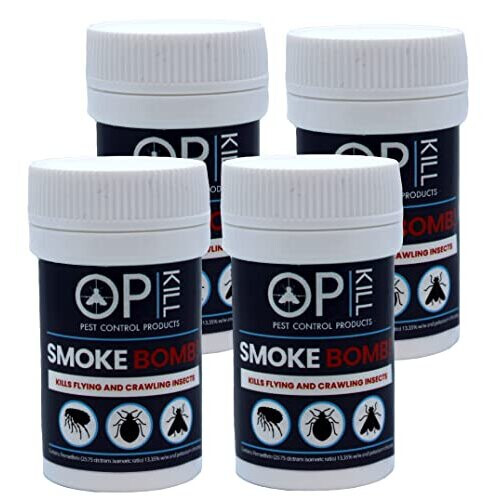 Opkill Smoke Bombs (Pack of 4) Mini Smoke fumigators strongest foggers