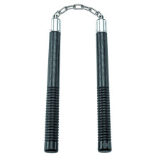 PLAYWELL BLACK POLYPROPYLENE FULL CONTACT NUNCHUCKS