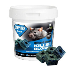 Rat Mouse Block Bait Block Tub Rat Poisoning Bait Rodent Control Single Feed Mice Killing Sachets for Home & Garden Treatment Sapphire Tub 300g