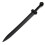 PLAYWELL BLACK POLYPROPYLENE FULL CONTACT ROMAN GLADIATOR SWORD - V1 1
