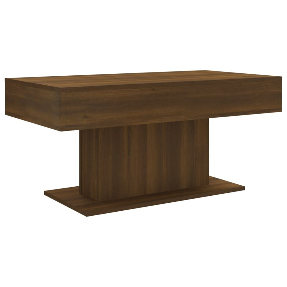 (brown oak, 1) vidaXL Coffee Table Chipboard Couch End Center Accent Table Multi Colours