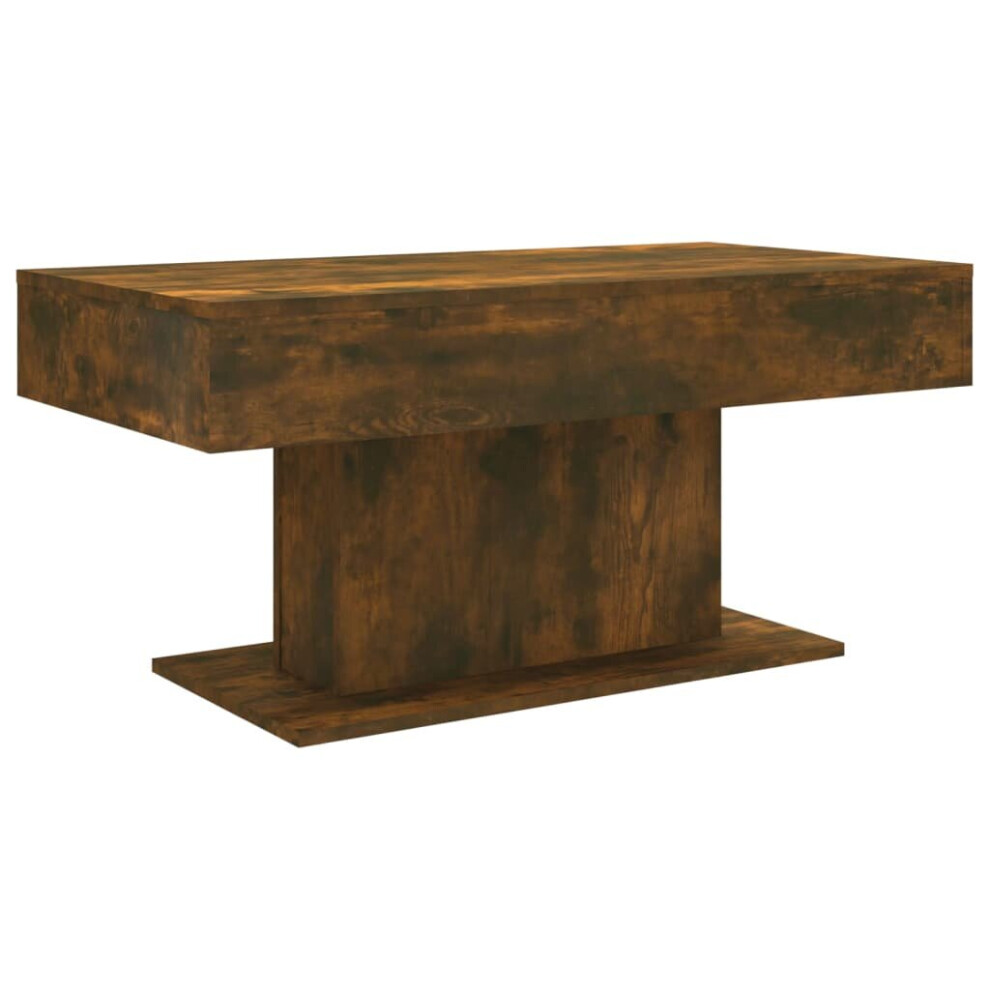 Vidaxl (Smoked Oak, 1) Coffee Table Chipboard Couch End Center Accent Table Multi Colours