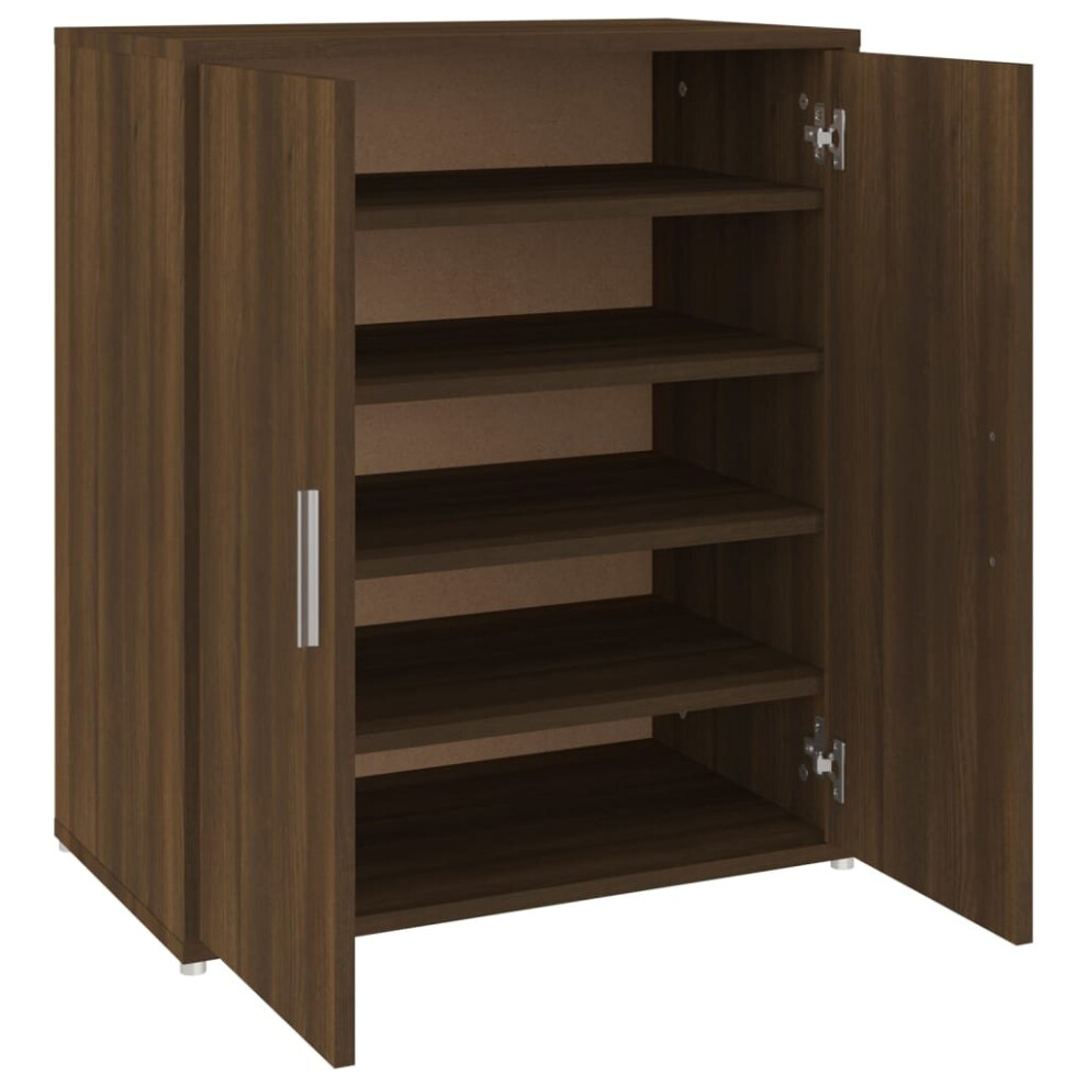 (brown oak) vidaXL Shoe Cabinet Shoe Storage Rack Organiser Shoe Cupboard Engineered Wood