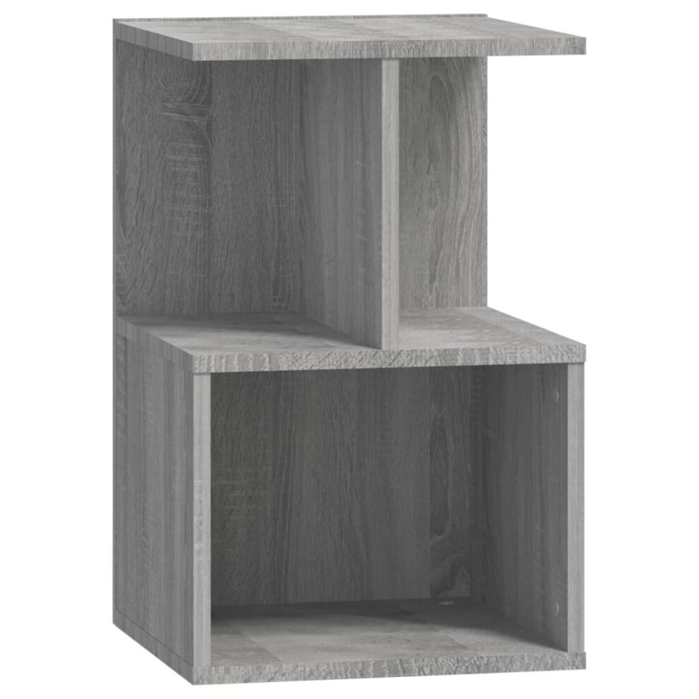 Vidaxl (Grey Sonoma, 1) 1/2X Bedside Cabinet Chipboard Home Telephone Stand Set Multi Colours