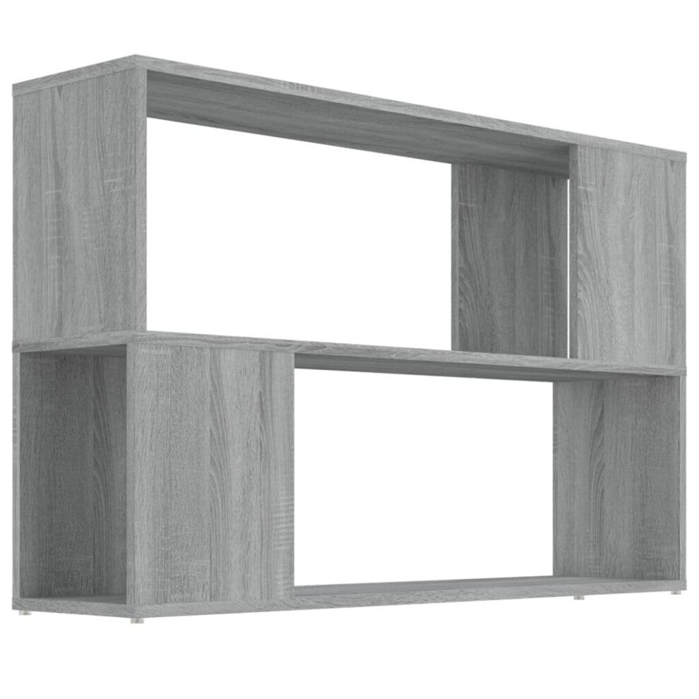 (grey sonoma) vidaXL Book Cabinet Highboard Book Rack Display Storage Shelf Engineered wood-image-OPC-P9RRPHM-NEW