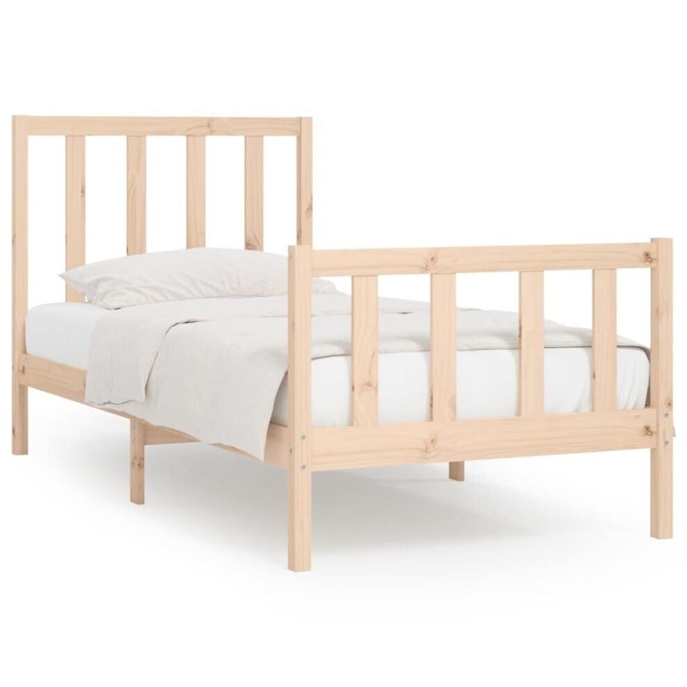 (brown, 90 X 200 cm) vidaXL Solid Wood Bed Frame Home Wooden Bedstead Bed Base Multi Colours/Sizes