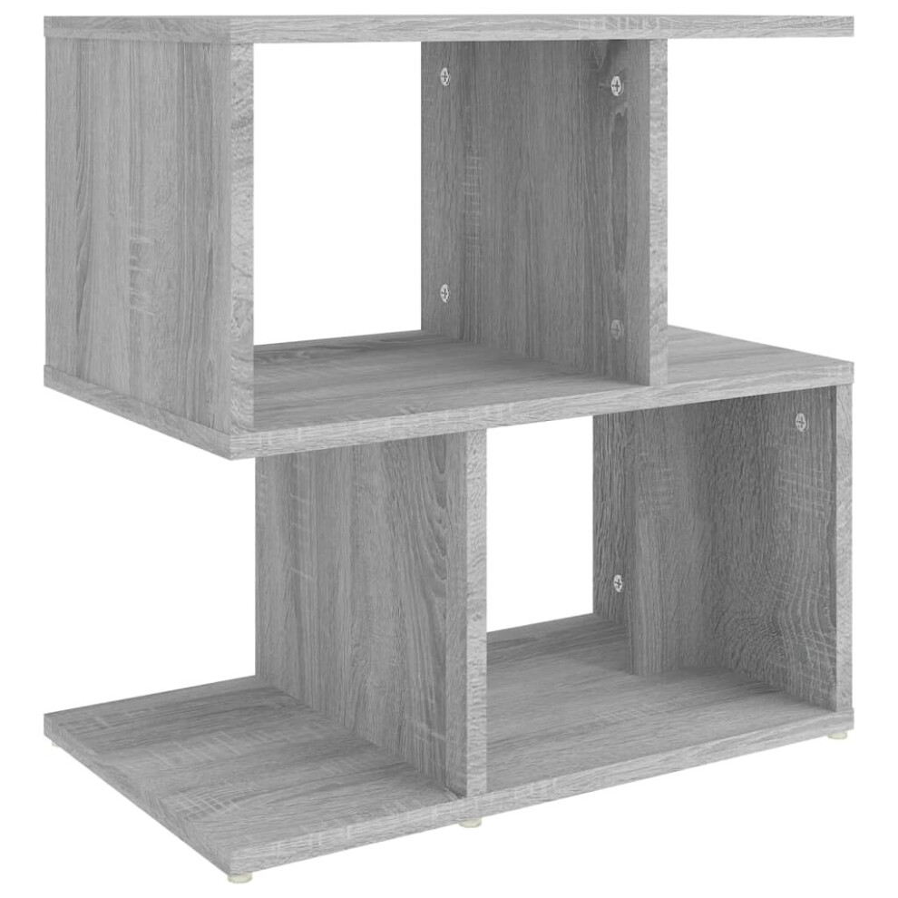 Vidaxl (Grey Sonoma, 1) 1/2X Bedside Cabinet Chipboard Home Telephone Stand Set Multi Colours