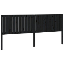 (black, 205.5 x 4 x 100 cm) vidaXL Bed Headboard Home Bedroom Decorative Bed Header Panel Solid Wood Pine