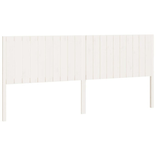 VidaXL (white, 205.5 x 4 x 100 cm) vidaXL Bed Headboard Home Bedroom Decorative Bed Header Panel Solid Wood Pine
